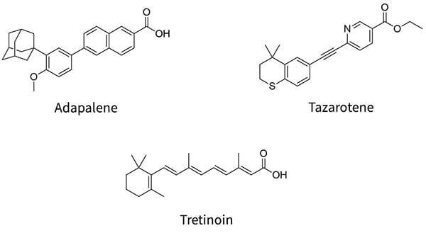 adapalene tazarotene tretinoin