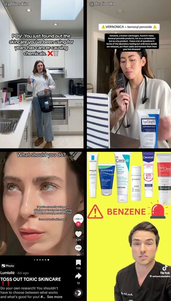 tiktoks fearmongering about benzoyl peroxide