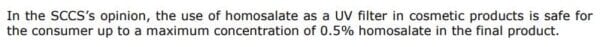 homosalate 1