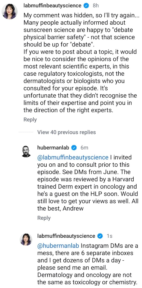 IG expert Huberman comment
