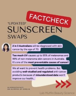 sunscreen swaps factcheck
