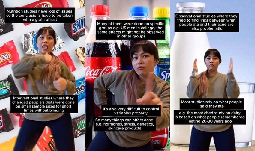 tiktok acne diet